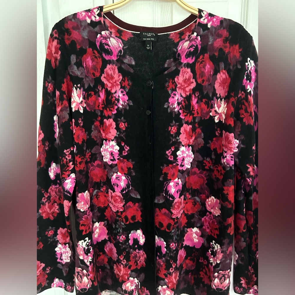 Talbots 100% merino wool cardigan